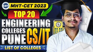 Top 20 Engineering Colleges In Pune🤩|Cut offs, Placements, Etc|For CS /IT BRANCH|By Sameer Shaikh