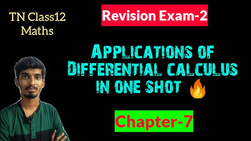 12th Maths Chapter-7 One shot revision 💥|Revision Exam-2