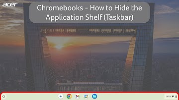 Chromebooks - How to Automatically Hide the Shelf (Taskbar)
