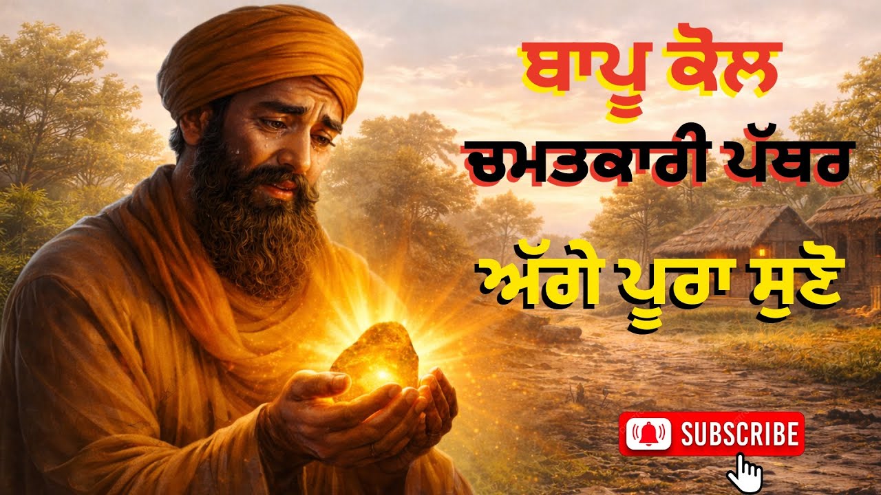 ਬਾਪੂ ਕੋਲ ਚਮਤਕਾਰੀ ਪੱਥਰ ਸਾਖੀ Punjabi Kahani 2026#punjabisakhi #story#bhagat #sikhitihas  #katha
