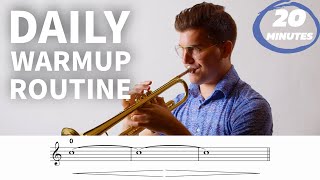 20 MINUTE Warm Up for Intermediate Trumpet Players 🎺 PLAYALONG