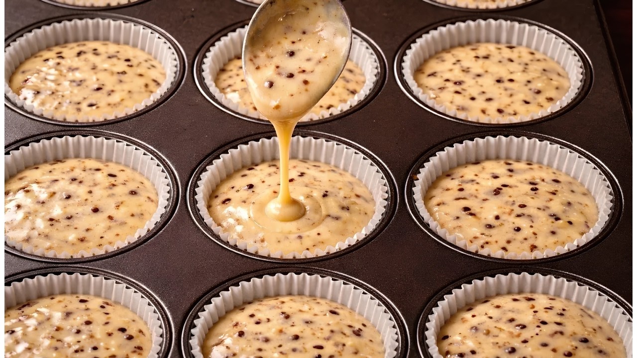 Tout mélangé et au four… Ces muffins sont INCROYABLES 😍 (ultra faciles !)