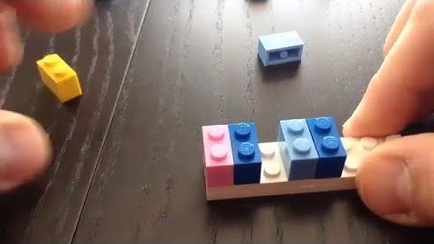 Insertion into a one dimensional array with Lego