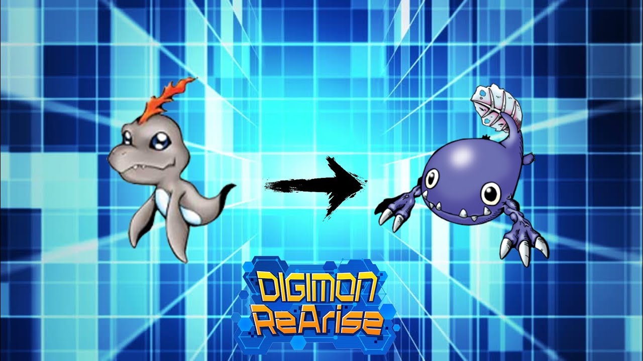 Digimon ReArise! Bukamon Digivolve to Otamamon!