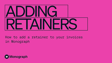 Adding Retainers in Invoices (OUTDATED)