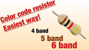 Resistor color code 4,5, & 6 bands | Salim Koteish