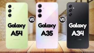 Samsung A35 Vs Samsung A54 Vs Samsung A34 | @Eficientechs👈👀