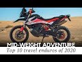 Top 10 Middle-Weight Adventure Motorcycles (500-800cc Touring Lineup)