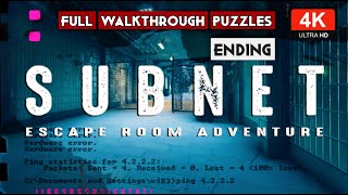 SUBNET - Escape Room Adventure ENDING Full Walkthrough Puzzles Solve 4K PC Gameplay % screenshot 1