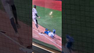 GIMENEZ, INJURED AFTER THIS SLIDE IN FIRST BASE. #shorts #baseball
