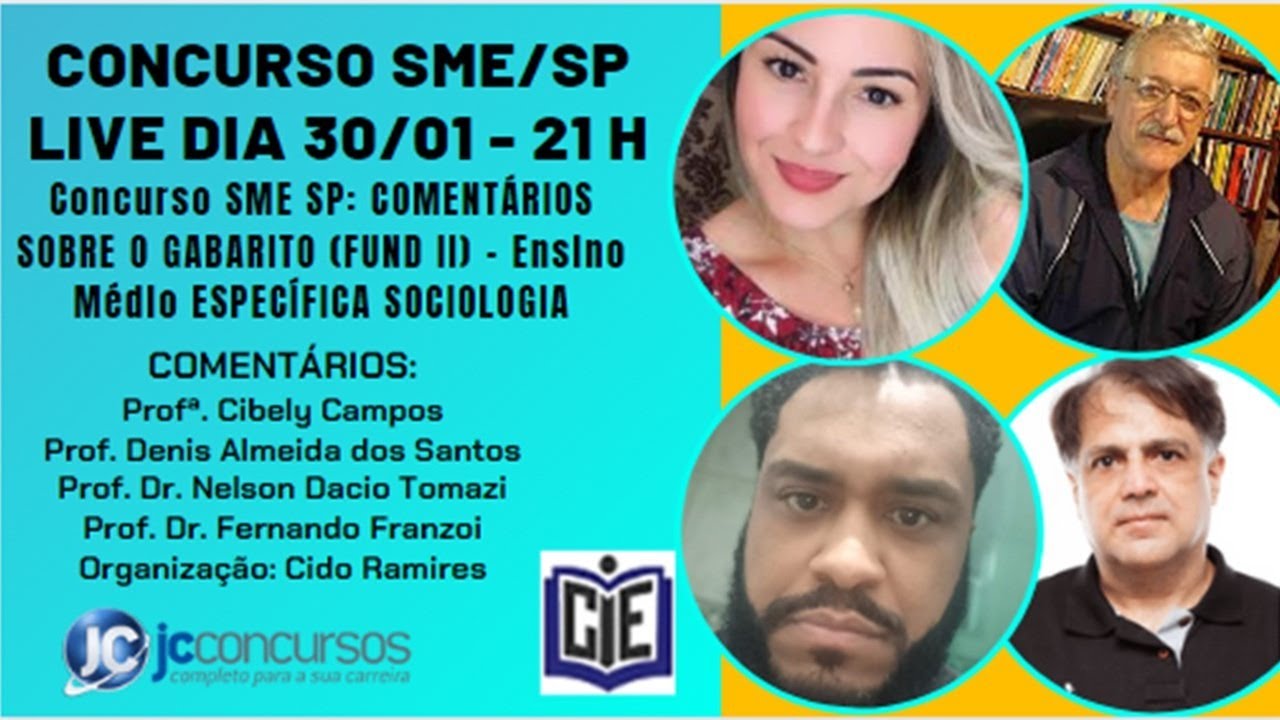 Concurso SME/SP Fund 2 e Ensino Médio - Específica Sociologia