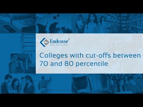 Colleges with cut-offs between 70-80 percentile | CAT