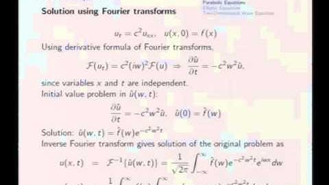Mod-08 Lec-36 Parabolic and Elliptic Equations, Membrane Equation