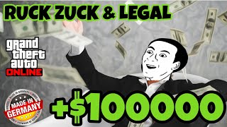 RUCK ZUCK LEGAL & SOFORT +$100000 IN GTA 5 ONLINE ALLE KONSOLEN