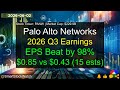 Palo Alto Networks (PANW|$229.9B) - 2026 Q3 Earnings Analysis