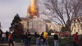 Old Capitol Dome Fire at the University of Iowa