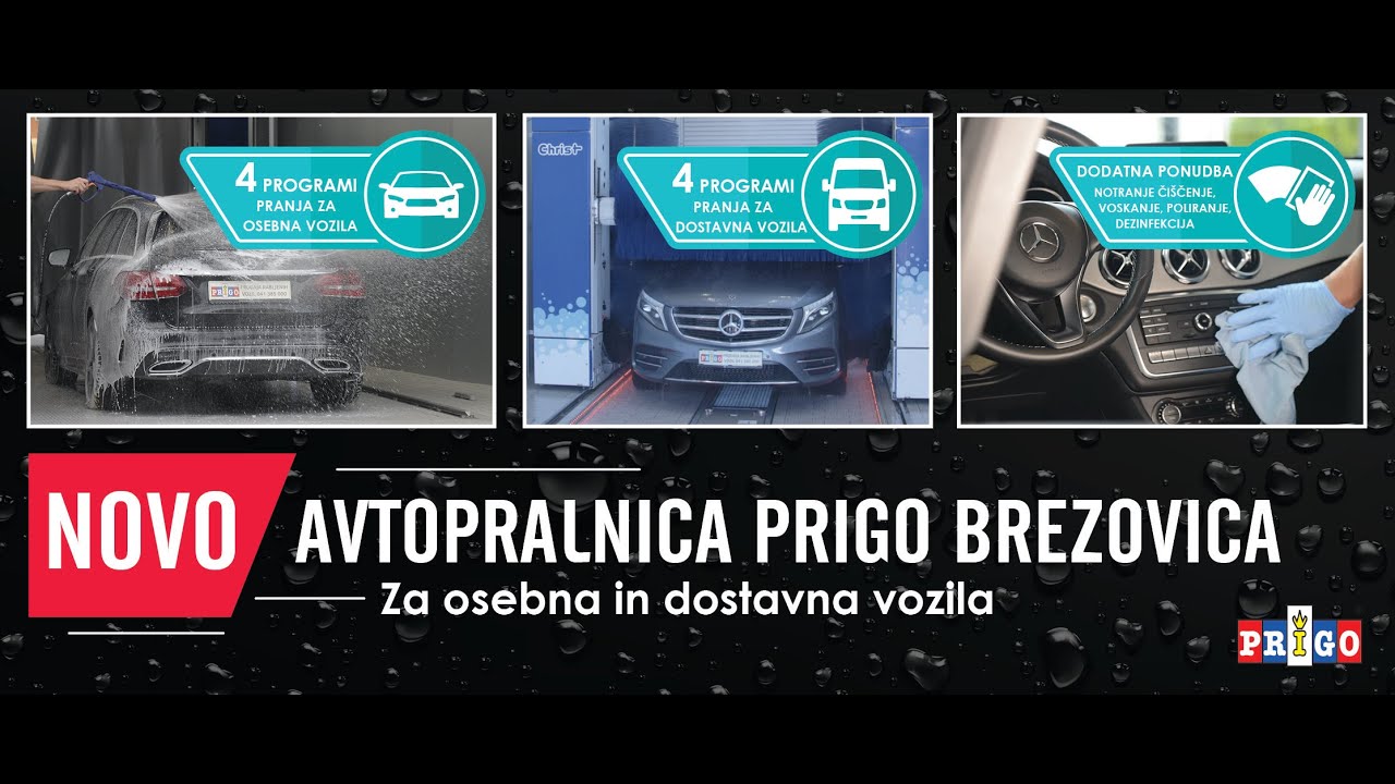 NOVO | Avtopralnica za osebna in dostavna vozila  | Servisni center Prigo Brezovica