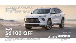 Large Selection of New Buicks in Anson!