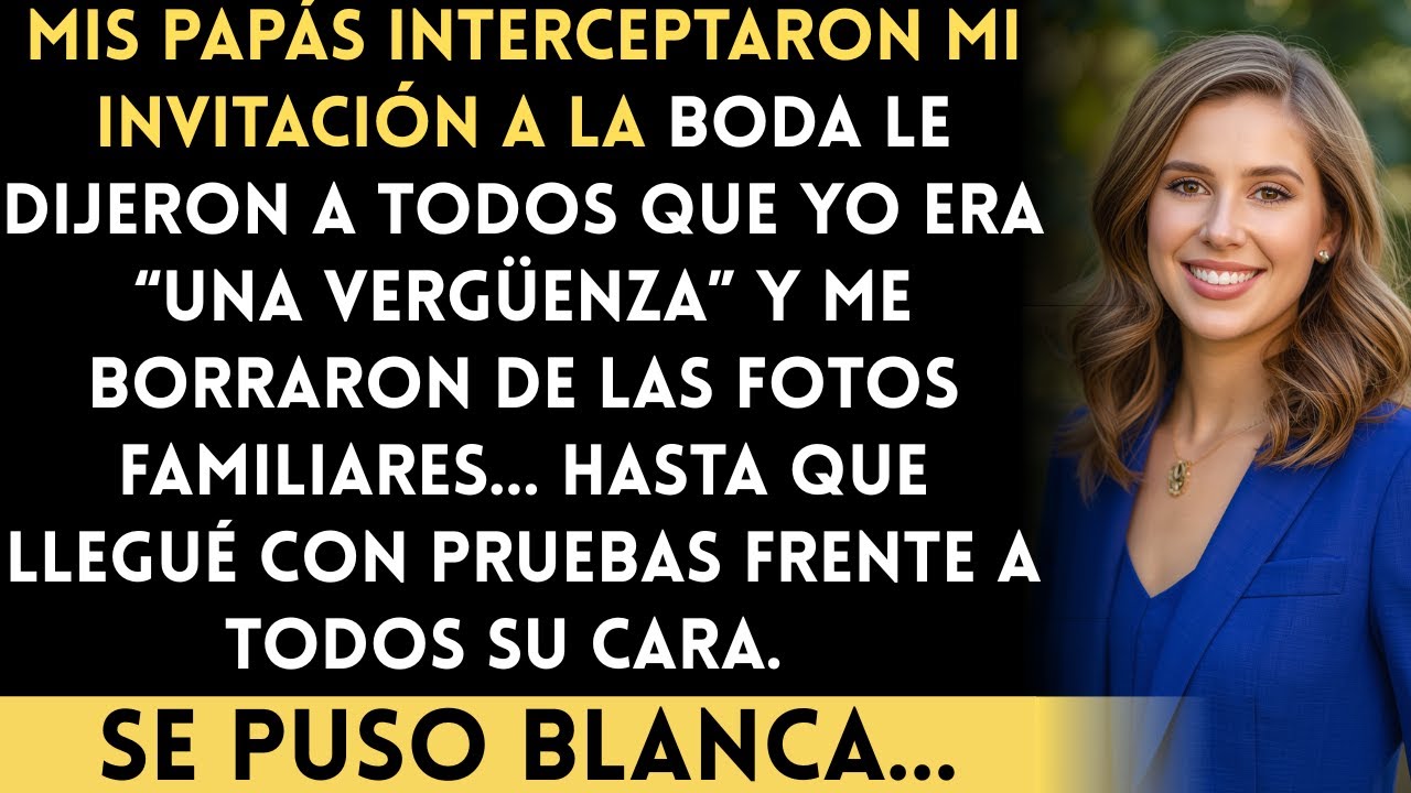 Mis papás se burlaron de mí y dijeron que me habían prohibido ir a su boda… fui de todos modos...