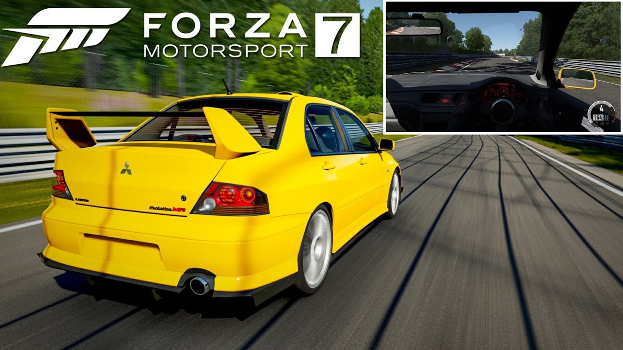 Mitsubishi Lancer Evolution VIII MR Nürburgring Cockpit Driving 4K