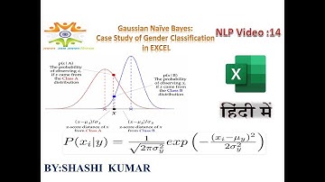 Gaussian Naive Bayes: Case Study of Gender Classification in EXCEL