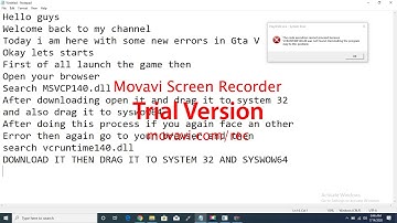 How to Fix MSVCP140.dll,VCRUNTIME140.dll Errors In GTA V