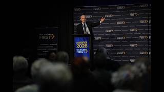 Stuart Nash speaks at the New Zealand First Convention