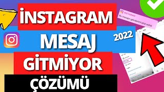 instagram mesaj gönderilemedi hatası (2024) | Mesaj Gitmiyor (DM) Nasıl Düzeltilir?