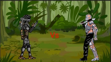 Drawing cartoons 2 - Predator Vs Uber Jason (Re-Upload)