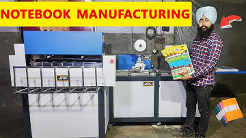 Fully Automatic Notebook Making Machine Price in India #CALL08360540277