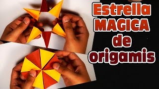 Estrella magica Arte Visual Origami