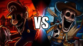 FNF Mario's Madness V2 Cover Horror Mario VS Woody.Exe
