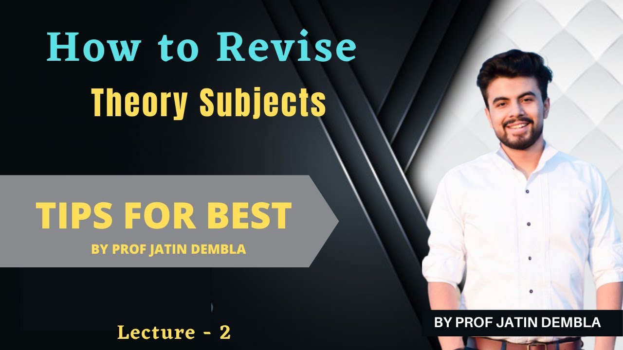 How to Revise Theory Subjects | How to revise Law for CA Students by ...