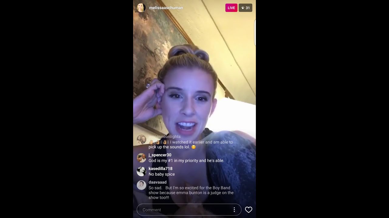 Melissa Schuman talking about Nick Carter (Instagram Live May 23rd, 2017)
