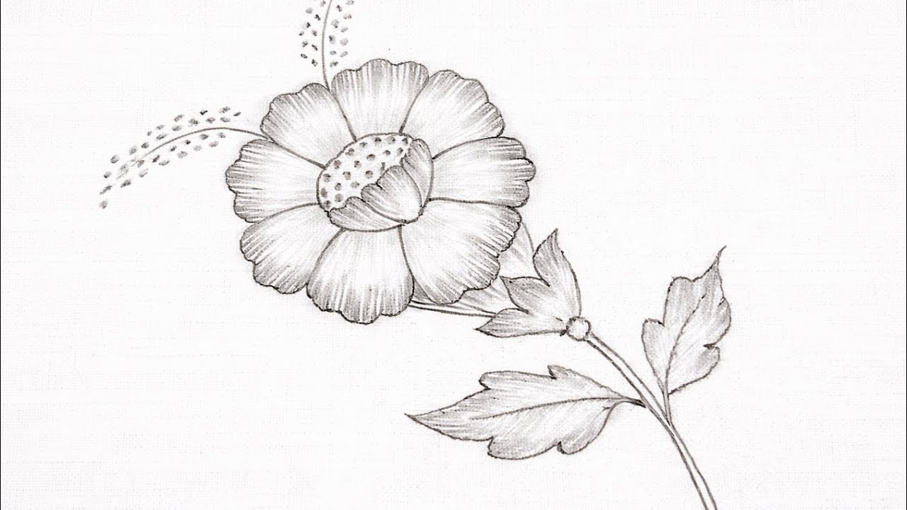 The Art of Hand Embroidery | An Elegant Flower with Delicate Details 