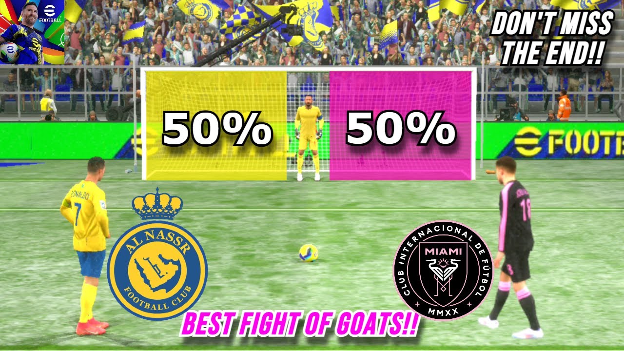 AL Nassr vs Inter Miami - Penalty Shootout - Ronaldo vs Messi - Goat debate is loading - Snow Mode 😍