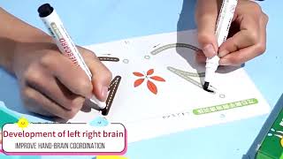 Reusable Magic Practice Copybook Kit for Kids | Writing Practice & Pen Control Workbook Set