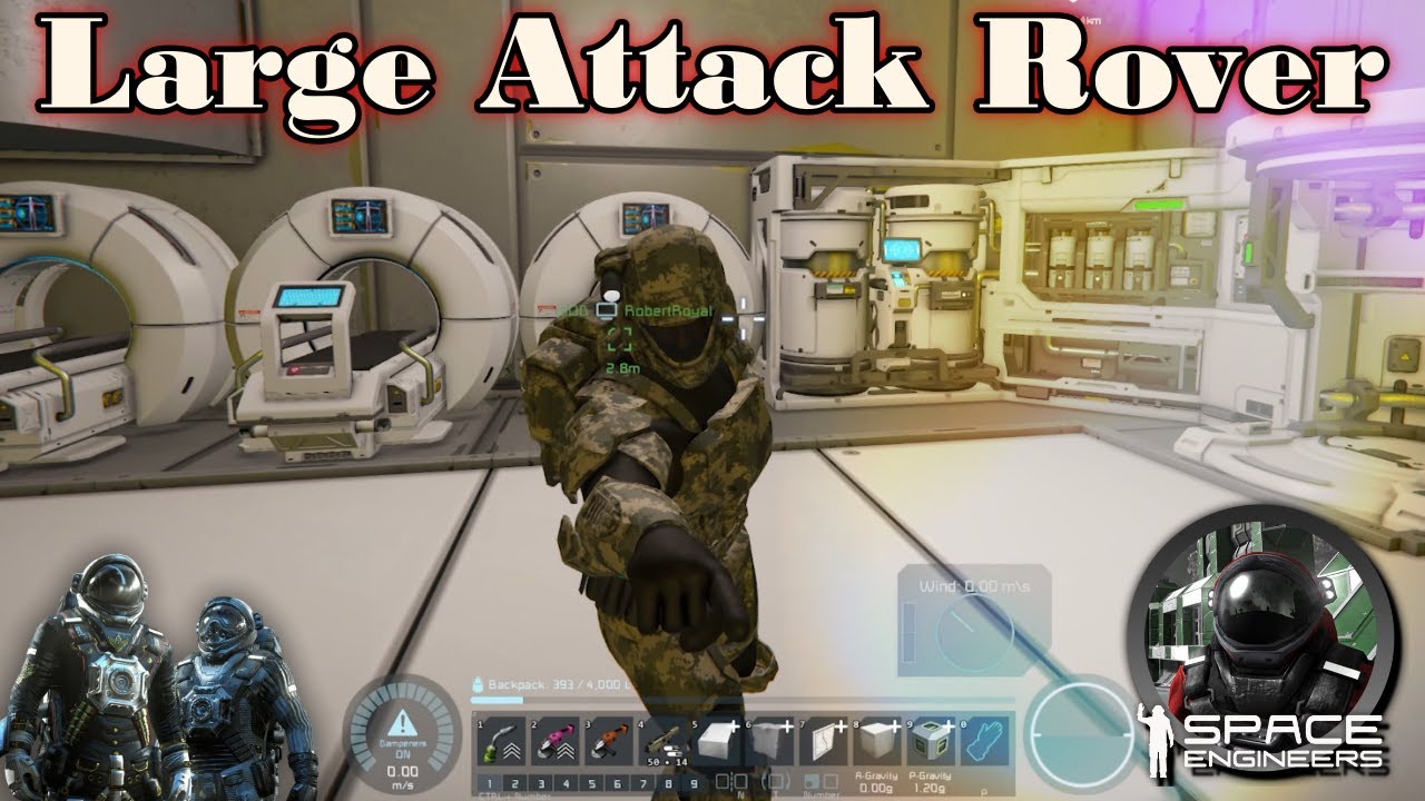 Our Very First Large Grid Attack Rover | Roving Slavage | Space Engineers Multiplayer Episode 16