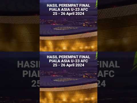 HASIL PIALA ASIA U23 AFC QATAR 2024 - QATAR vs JAPAN - KORSEL vs INDONESIA #SHORTS