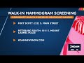 Walk-in mammogram screening