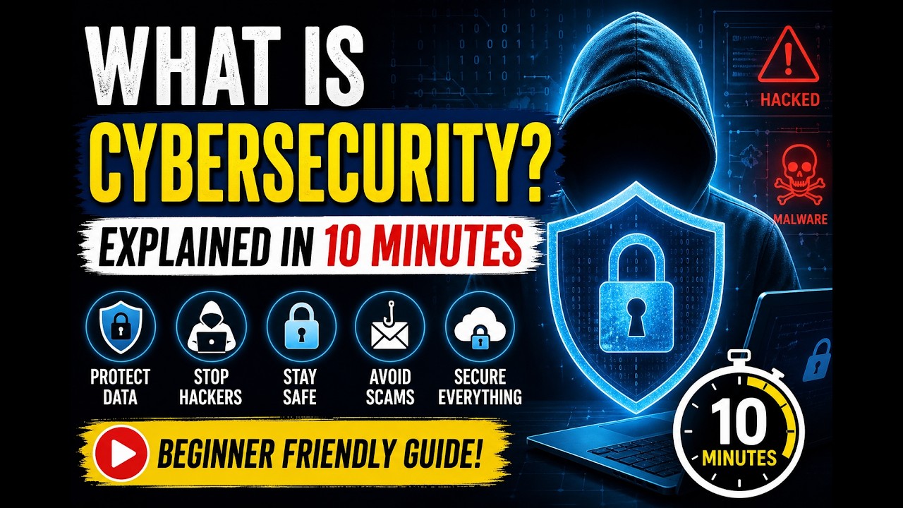 What is Cybersecurity? Explained in 10 Minutes (Beginner Friendly Guide)