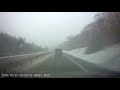 Franconia notch parkway nh october snow dashcam