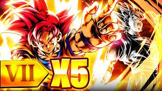 WHO MADE THIS??????? 5X ZENKAI BUFFED GOD GOKU IS INSANELY GOOD IN PVP!!! (Dragon Ball Legends)