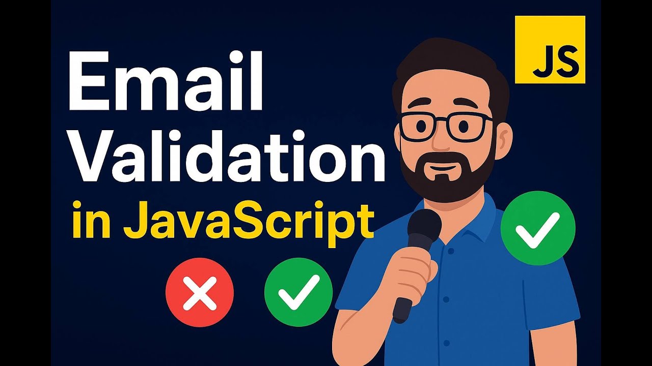 JavaScript Email Validation | Simple Form Validation Tutorial - YouTube