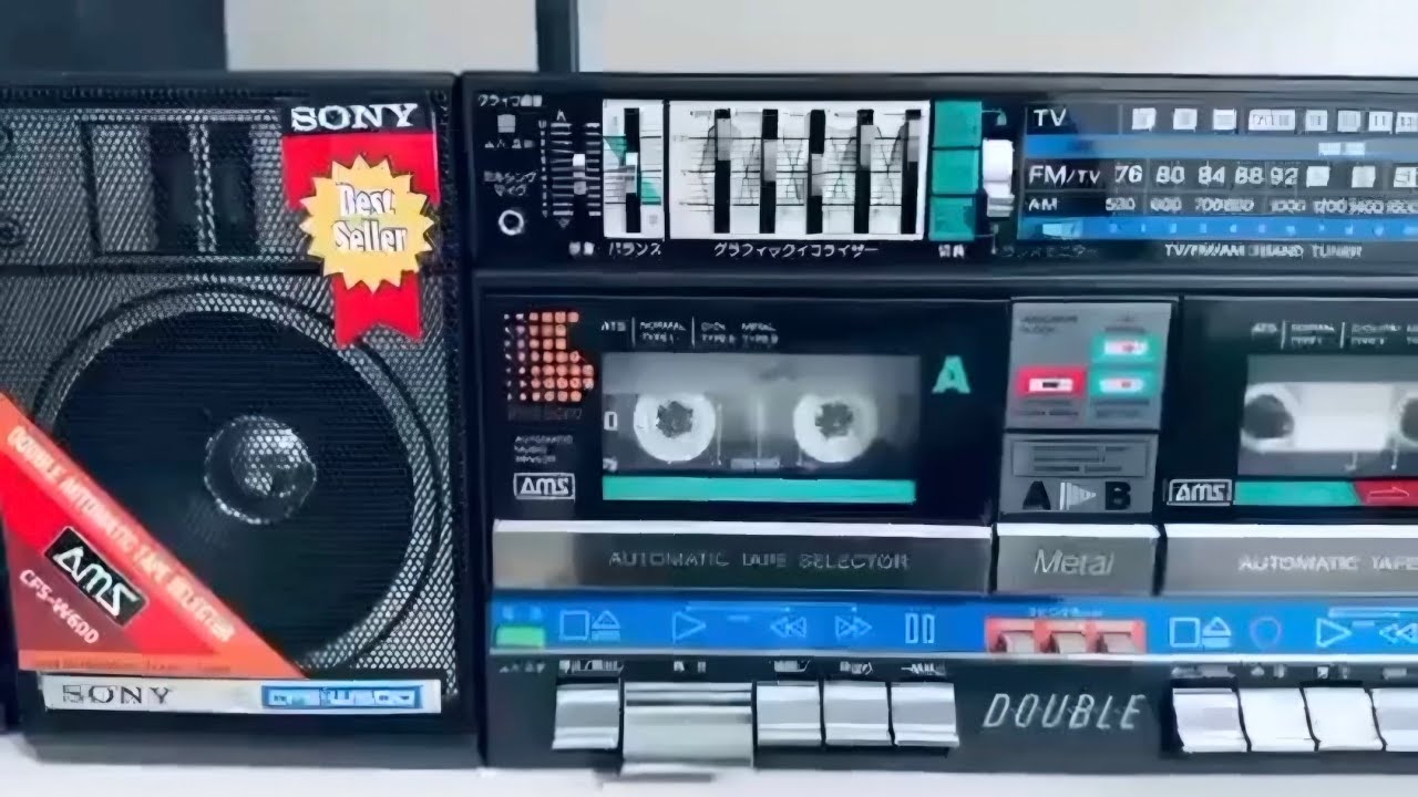 SONY CFS W600 #cassette #vintage #musica - YouTube