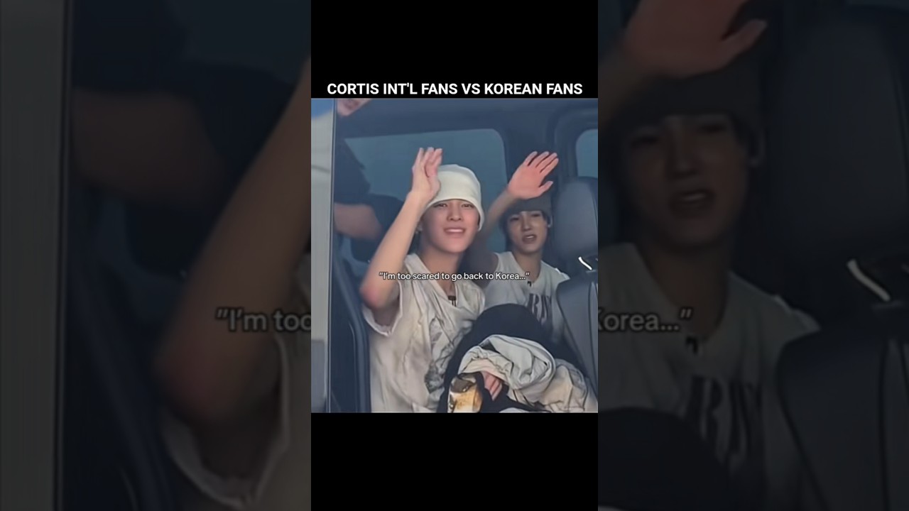 cortis with intl fans vs korean fan