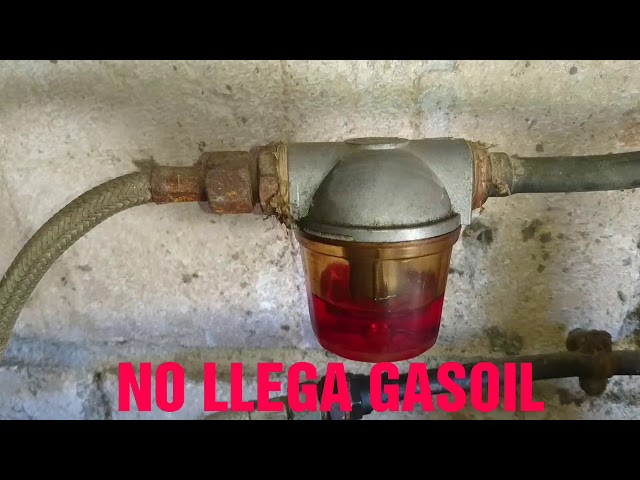NO LLEGA GASOIL AL QUEMADOR O A LA CALDERA