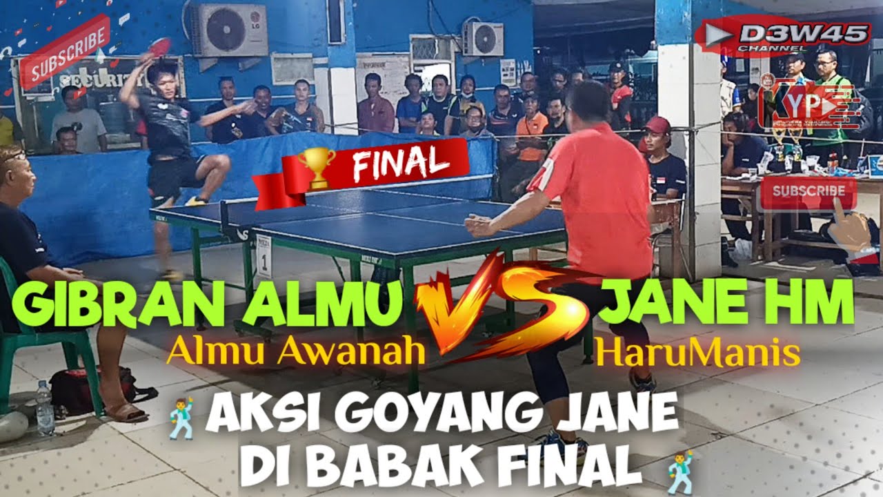 🏆FINAL🔥 GIBRAN garut 🆚 JANE sumedang - Turnamaen Tenis Meja - KUD Mina Fajar Sidik - Blanakan Subang