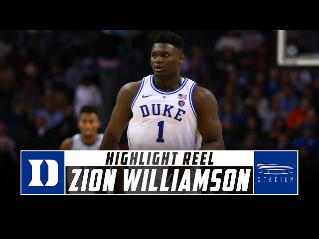 Duke Blue Devils forward Zion Williamson dunks the ball during the   Duke blue devils basketball, Duke blue devils, Basketball players nba