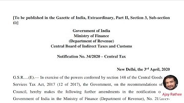 CMP 08 , GSTR 4 Due date Extended,  Composition Dealers, Notification No. 34